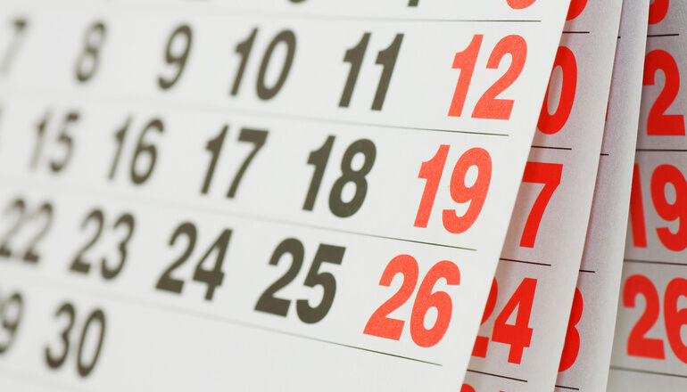 kalender med datum